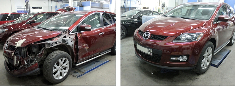 Ремонт и покраска Mazda